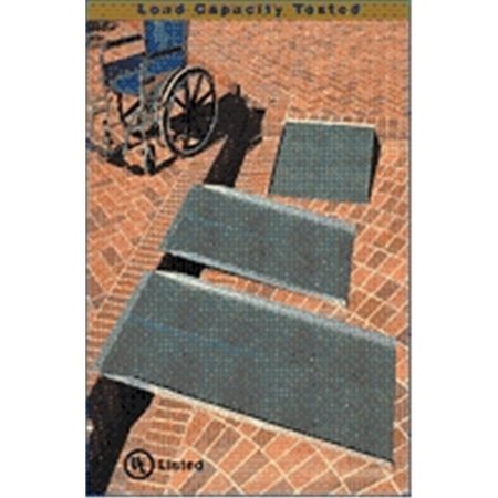 HANDSON 3-ft x 36-in Portable Solid Wheelchair Ramp 800 lb. Weight Capacity Maximum 6-in Rise HA117492